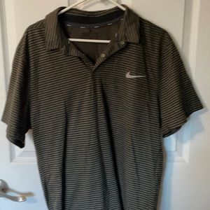 Nike Dry-fit black/Grey Golf shirt